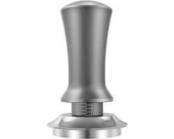 Koffie Tamper - Espresso Pers - Koffie Bereiden - Verlengde Persslag - 51mm Basis - Zilver