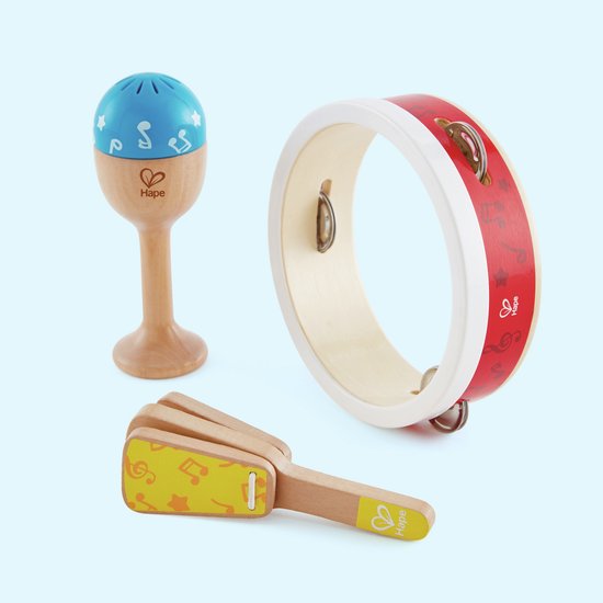 Hape E0615 percussieset met muziekinstrumenten