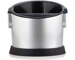 Roestvrijstalen Afklopbak - Koffie Knock Box - Koffiedik Verwijderen - Diepe Kom - 07 liter - Zilver