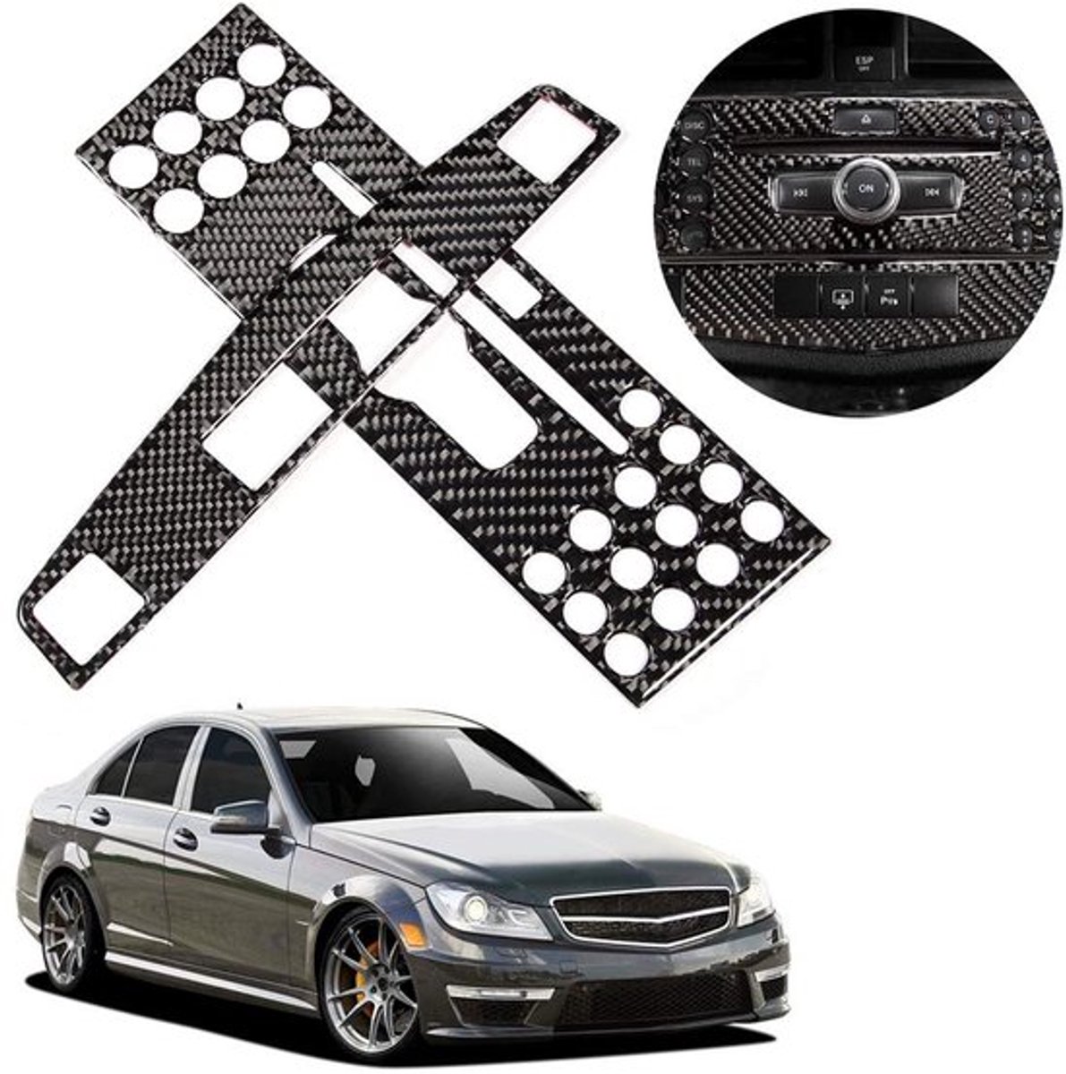 Shopcentral - Car Interior Trim - Navigatiepaneel Sticker - Hoogwaardige Vervanging