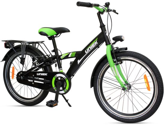 Kinderfiets Uniek 1S 20'' Zwart/Groen — afbeelding 2
