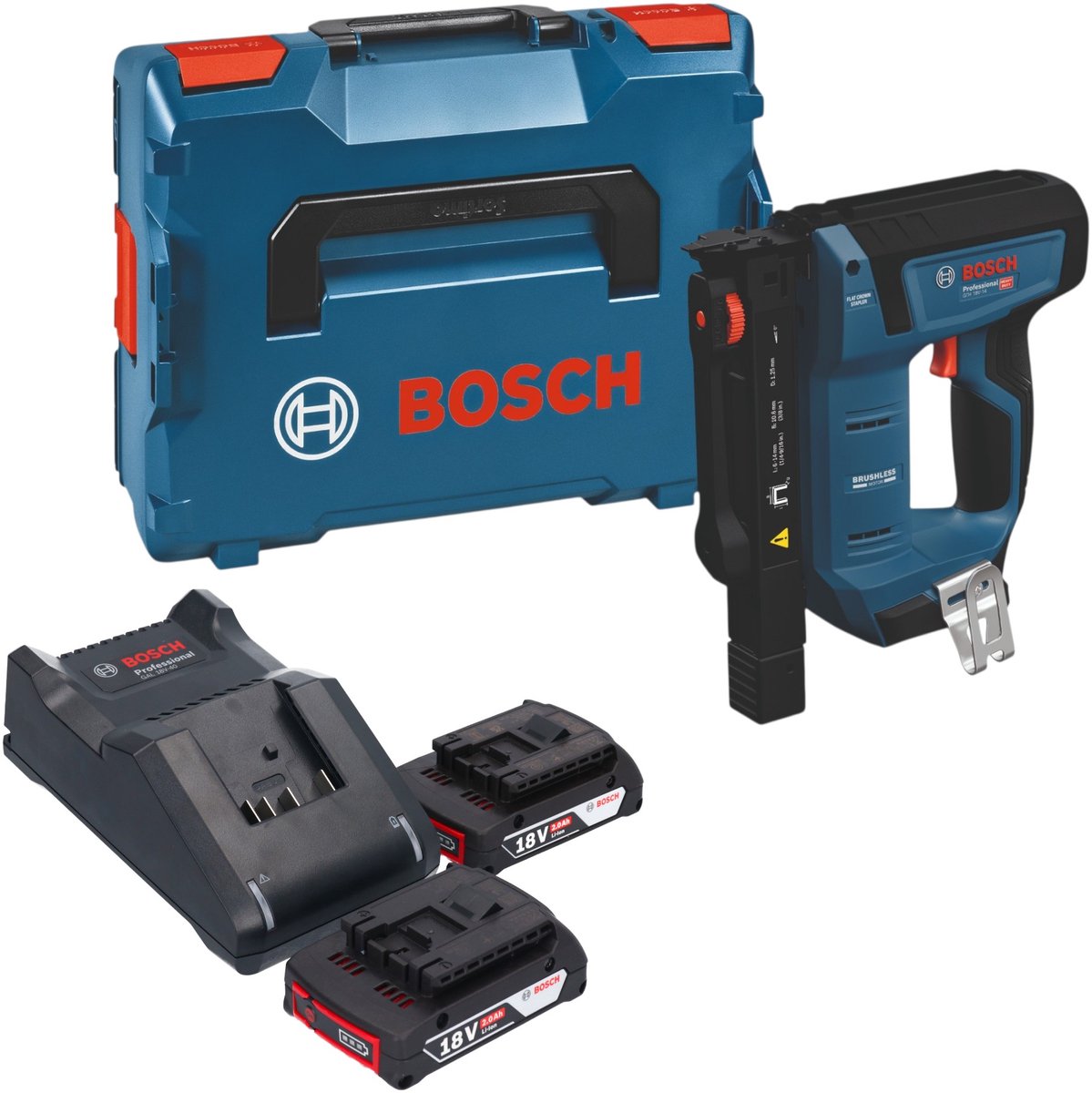 Bosch 0601482801 GTH 18V-14 accu-houtklammer - zonder accu - zonder oplader + L-BOXX