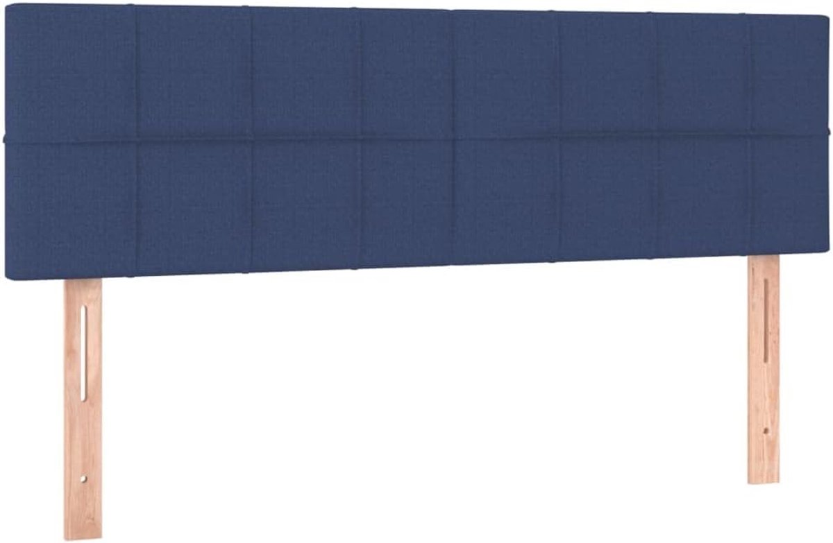 Hoofdbord Bed - Hoofdeinde Meubel - Bed Compleet Maken - In Hoogte Verstelbaar - 144 cm Breed - Blauw