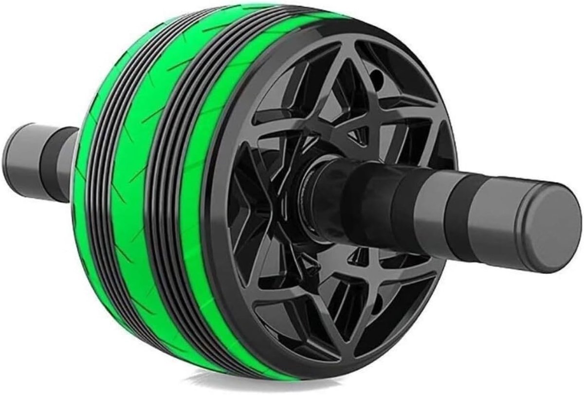Buikspierroller - Ab roller wiel - Thuis fitness - Automatische stuiter - 1 kg - Groen