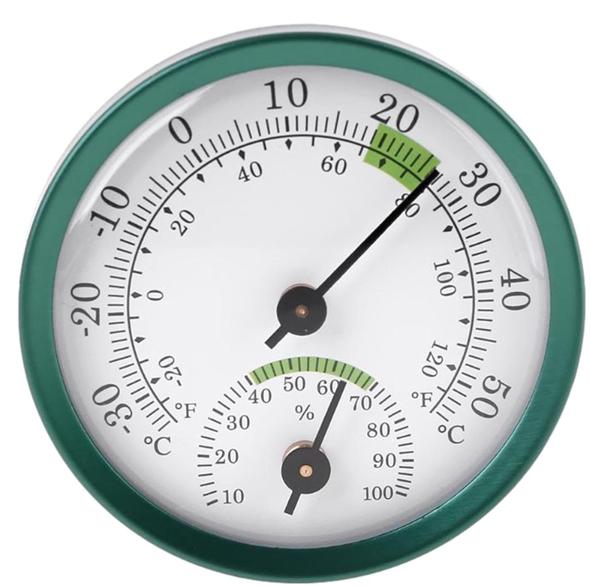 Buitenhygrometer - Weerstation - Klimaat Meten - Mechanische Werking - 224 inch - Groen
