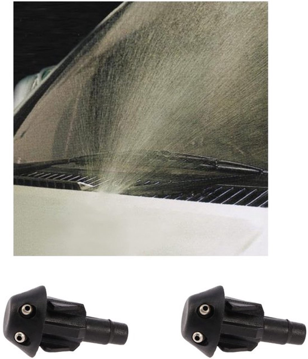 Golden crown - Voorruitwissers - 2x Car Front Windshield Wiper Washer Nozzles