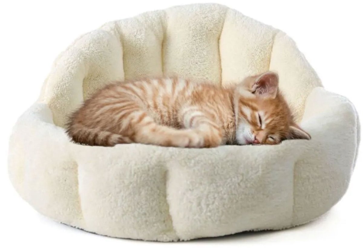 Jungengel Luxe Kattenmand Pluche 50 cm - Kattenbed Kleine Hond Wasbaar