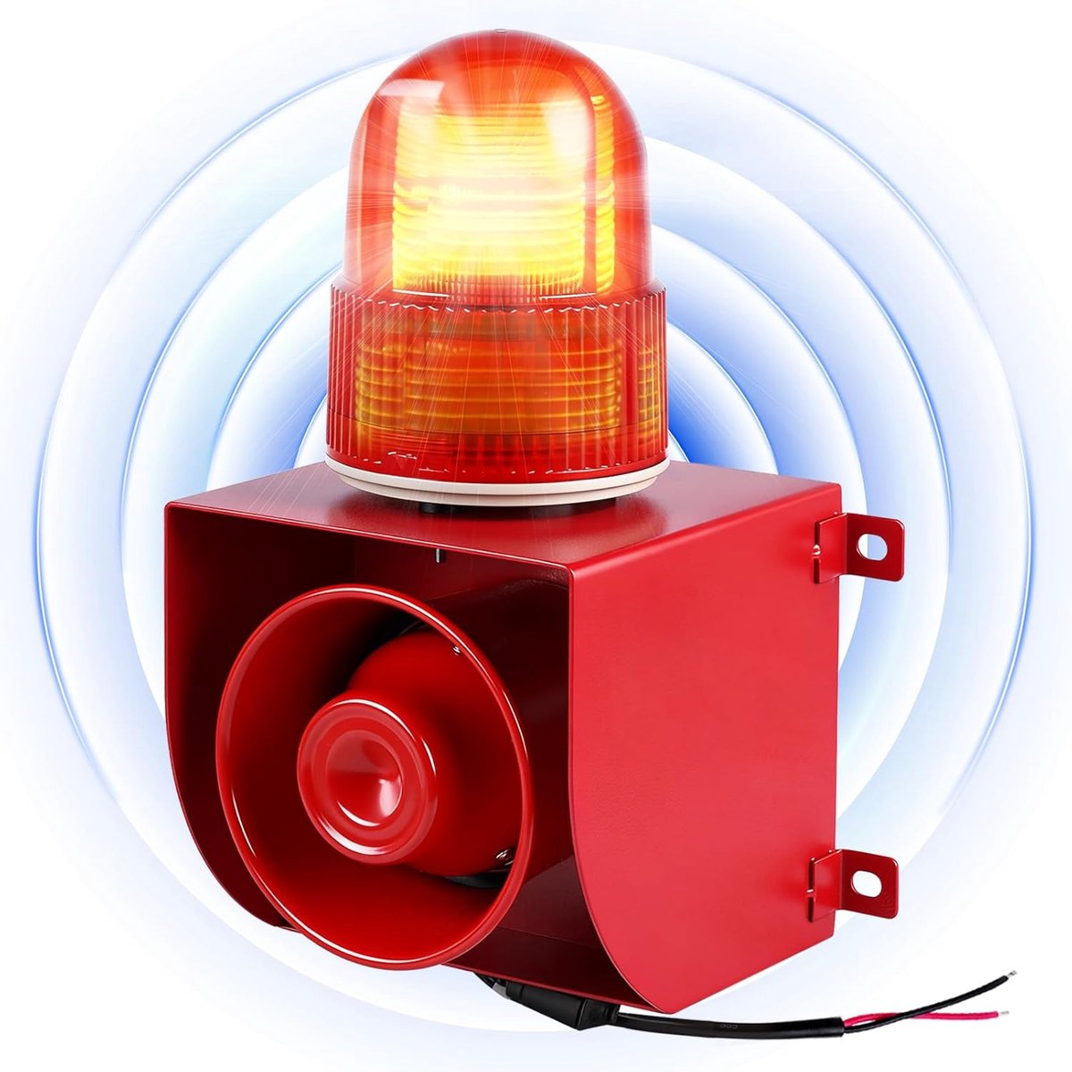 Industriële Sirene Alarm - Stroboscoop Hoorn - Veiligheidswaarschuwing - Luid 120dB Alarm - AC 110V - Rood