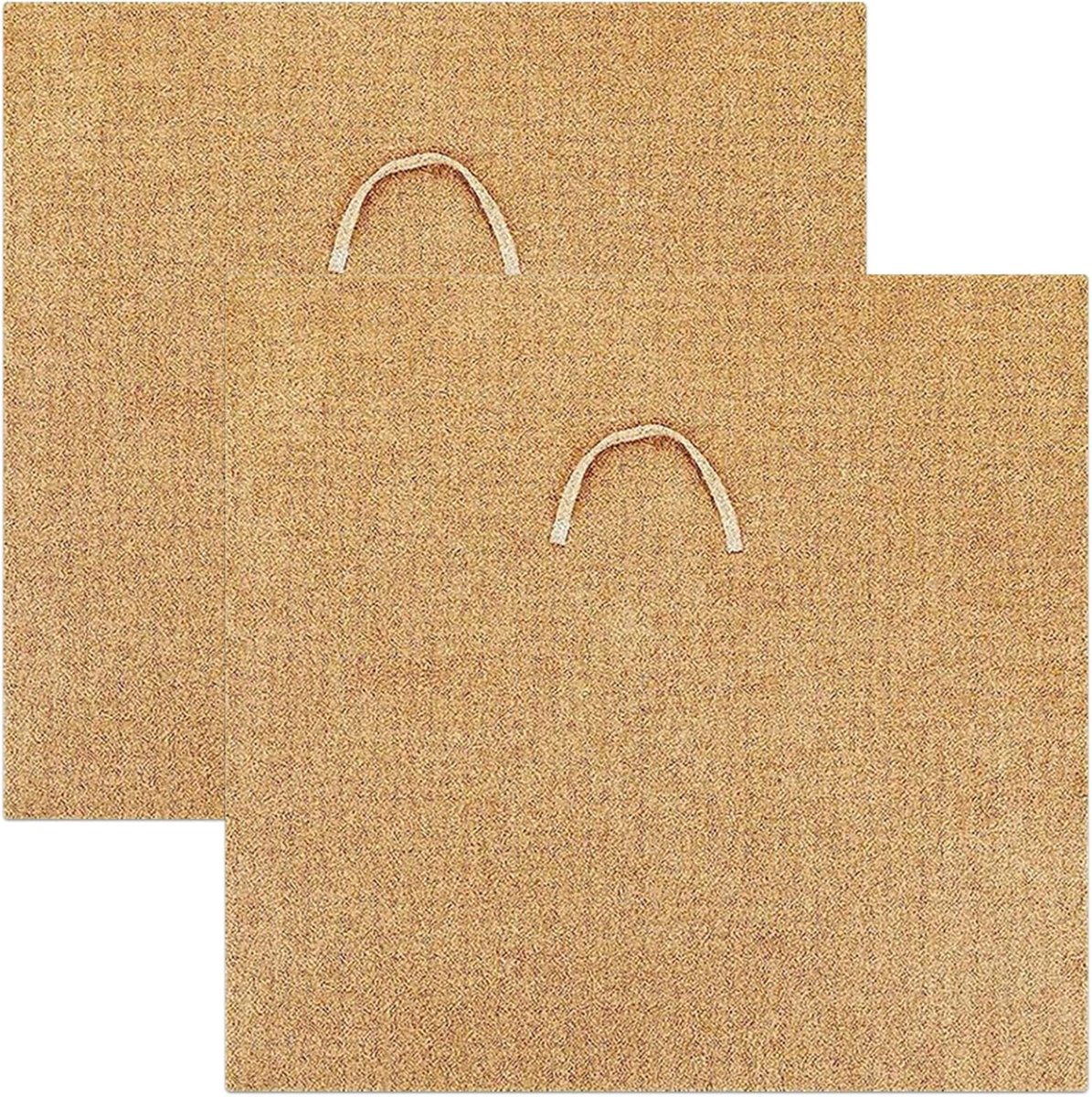 Wormdeken 2 stuks - Composteer deken - Compostering verbeteren - Natuurlijk jute materiaal - 60 x 60 cm - Bruin