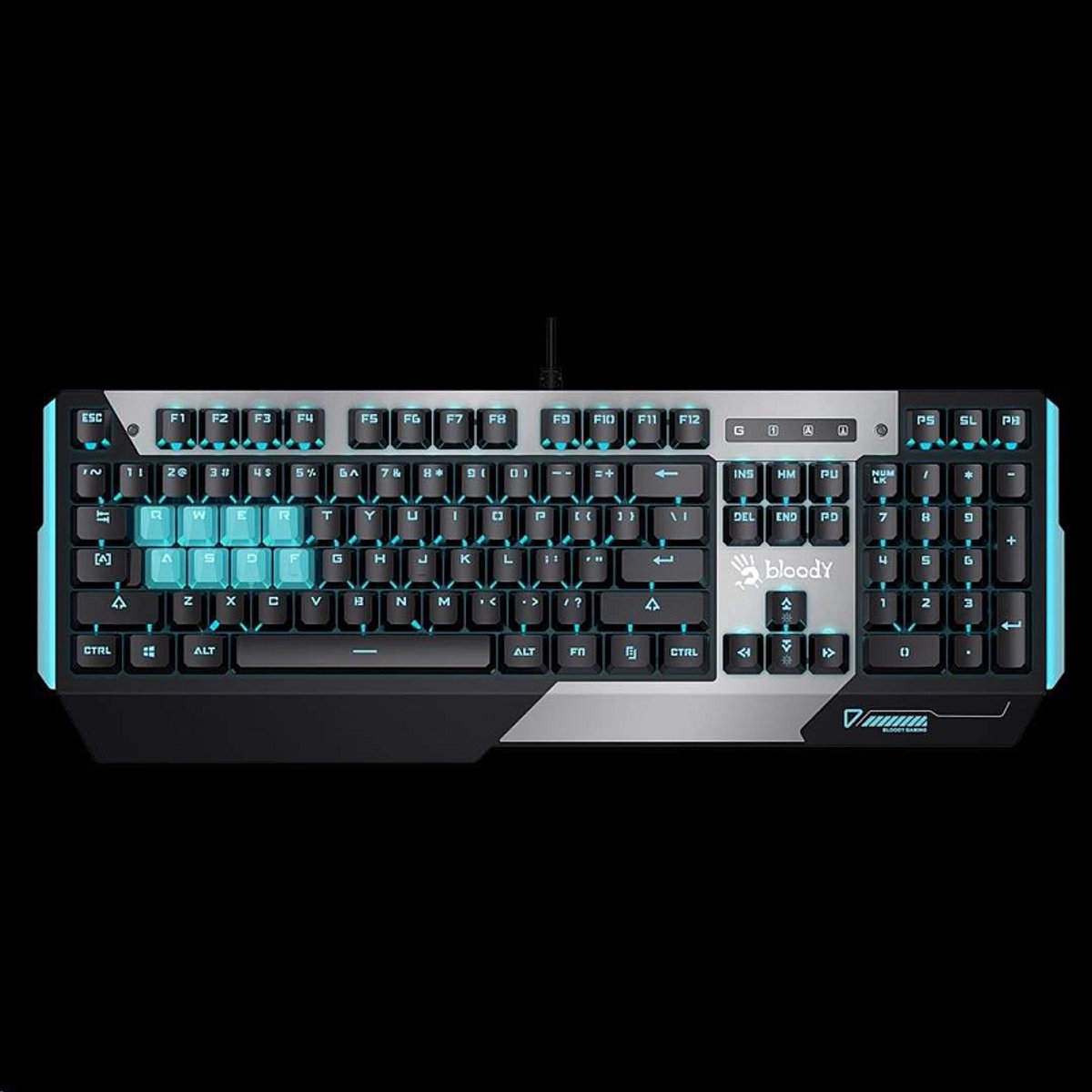 Mechaniczna klawiatura do gier A4tech Bloody B865, USB, CZ