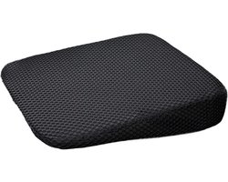 Auto Zitkussen - 46*35*8 cm - Autostoelkussen - Stoelkussen - Comfortabel - Voor een autostoel, bureaustoel, rolstoel - Zwart - Antislip - Traagschuim - Autostoel beschermer - Auto kussen - Universeel - Geschikt voor Auto, Bureaustoel, Bed, Rolstoel