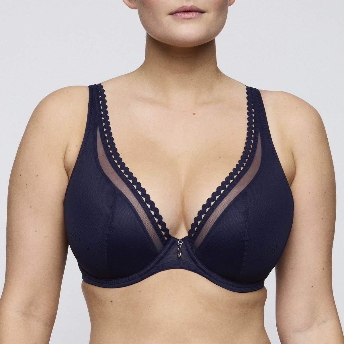 PrimaDonna Twist Wowgirl Plunge Bh Halve Mousse Cups 0142604 Evening Blue - maat EU 70F / FR
