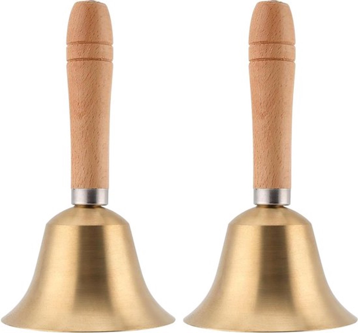 Inovra Plus - 2 stuks - Handbellen met extra luid geluid voor school