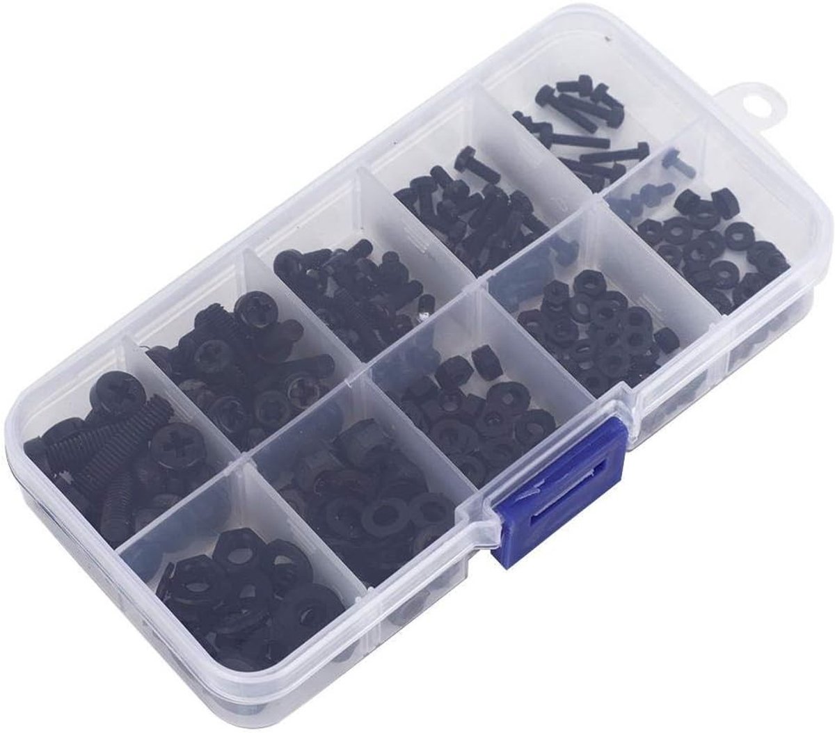 Multifunctionele Nylon Schroeven Set - 270 Stuks, M2/M2.5/M3/M4/M5 Bevestigingsmaterialen voor Mechanica