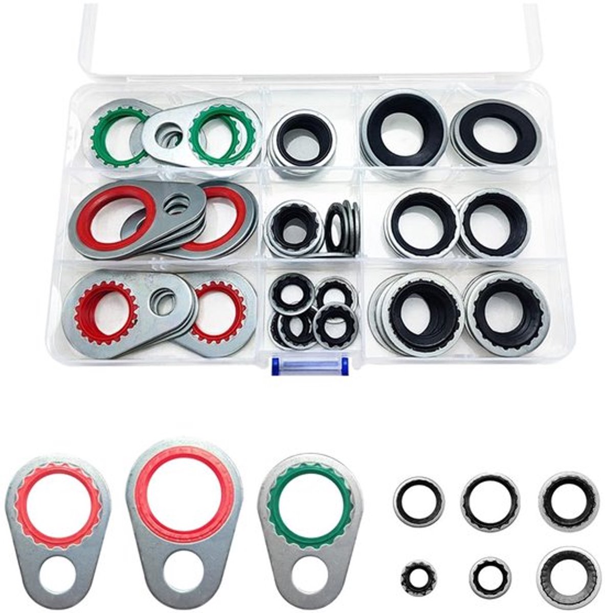 Zeynomax - Afdichtringset - 60-delige kit - Universeel - Meerkleurig - Afdichtingen
