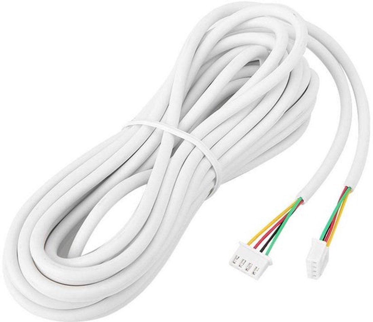 Shopcentral - Kabel Voor Video - Flexibel en Duurzaam - Wit - 4-Core 25 M Kabel