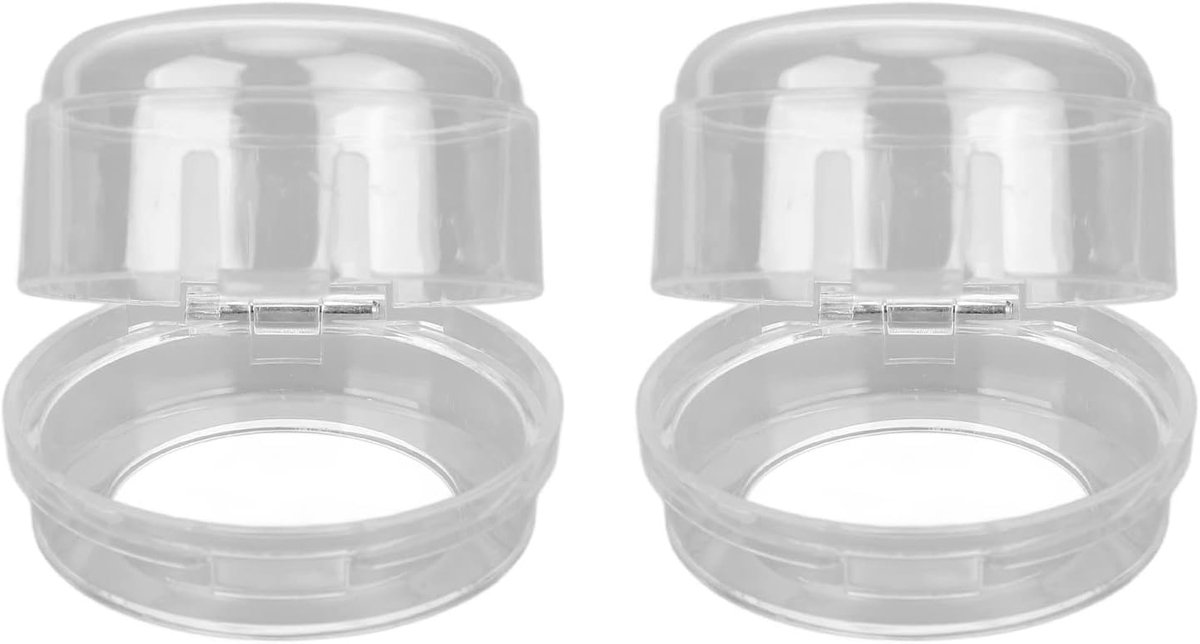 Gasfornuis Knop Covers Fornuis Beschermers Kindveilige Keuken Hittebestendig PP Materiaal 2 Stuks Duidelijk