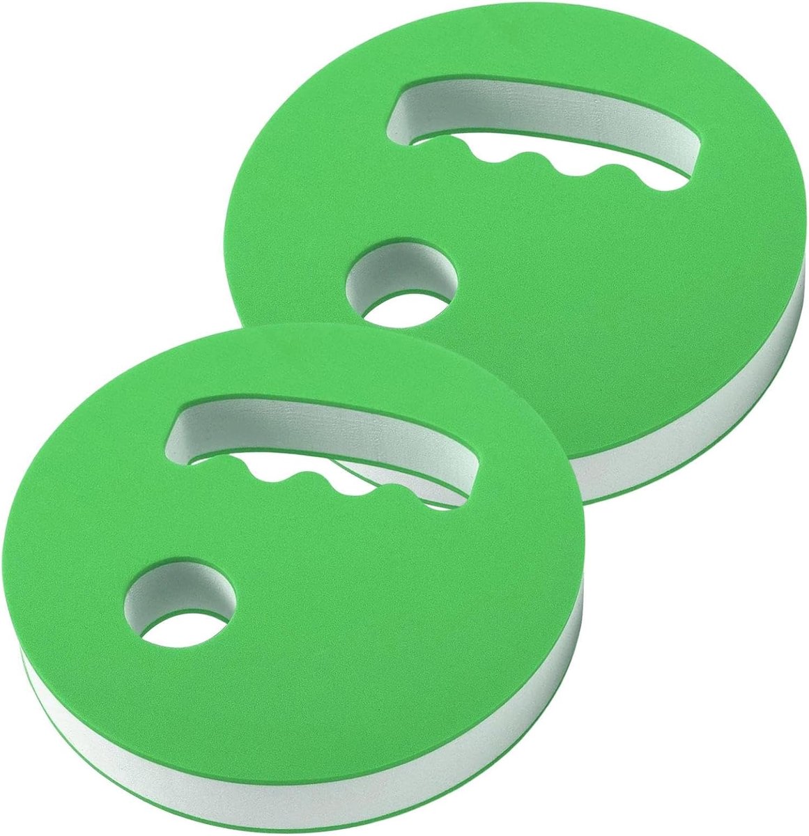 Watergewichten Halterset - Schuim Handgewichten - Water Training - Aanpasbare Weerstand - 2 Stuks - Groen
