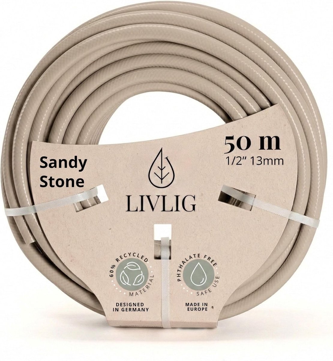 Tuinslang - Beige - Flexibele premium waterslang - UV-bestendig - Voor tuinliefhebbers