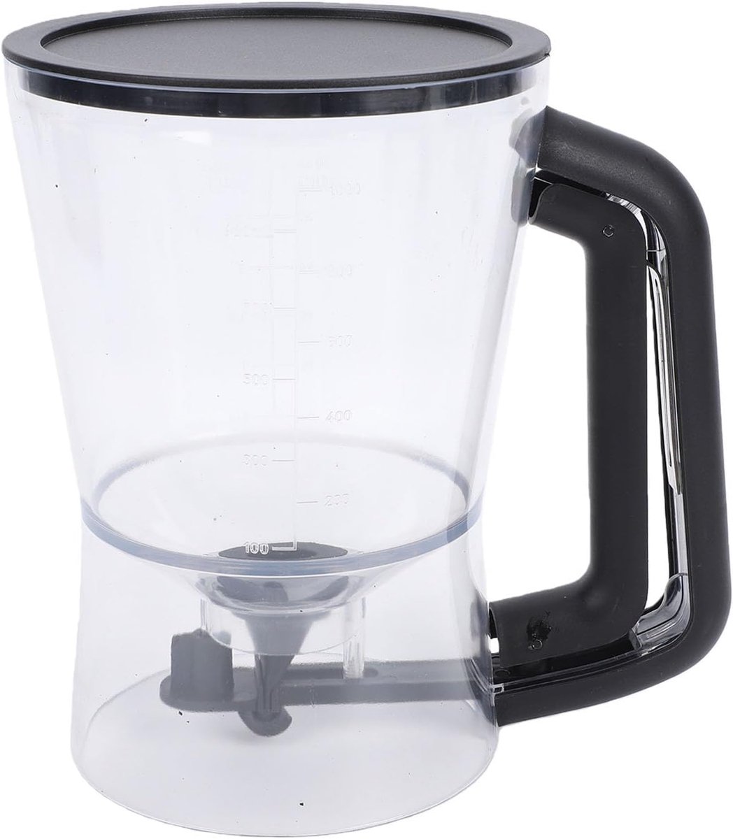 Beslagdispenser - Pannenkoekenverdeler Cupcake Scheider - Gelijkmatig Bakken - Comfortabele Handgreep - 18 x 19 cm - Wit