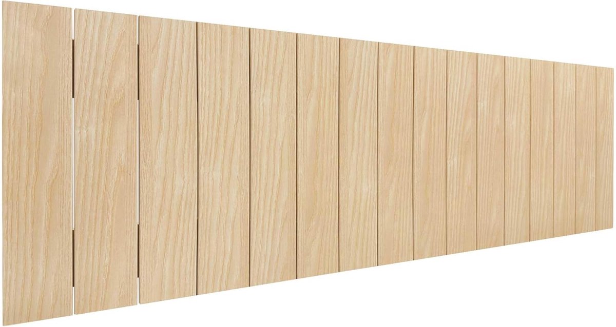 Hoofdbord Pallet Stijl - Bedombouw Hout - Slaapkamer Decoratie - Gerecycled MDF - 150cm Breed - Natuurlijk Hout