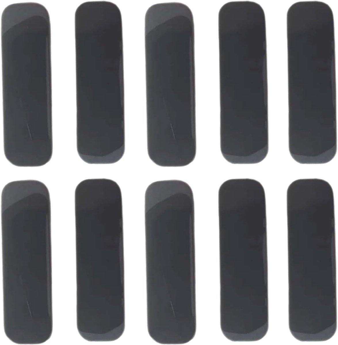 Rubberen Voetjes - Antislip Strips - Laptop Stabiliseren - Slijtvast Siliconen - 10 Stuks - Zwart