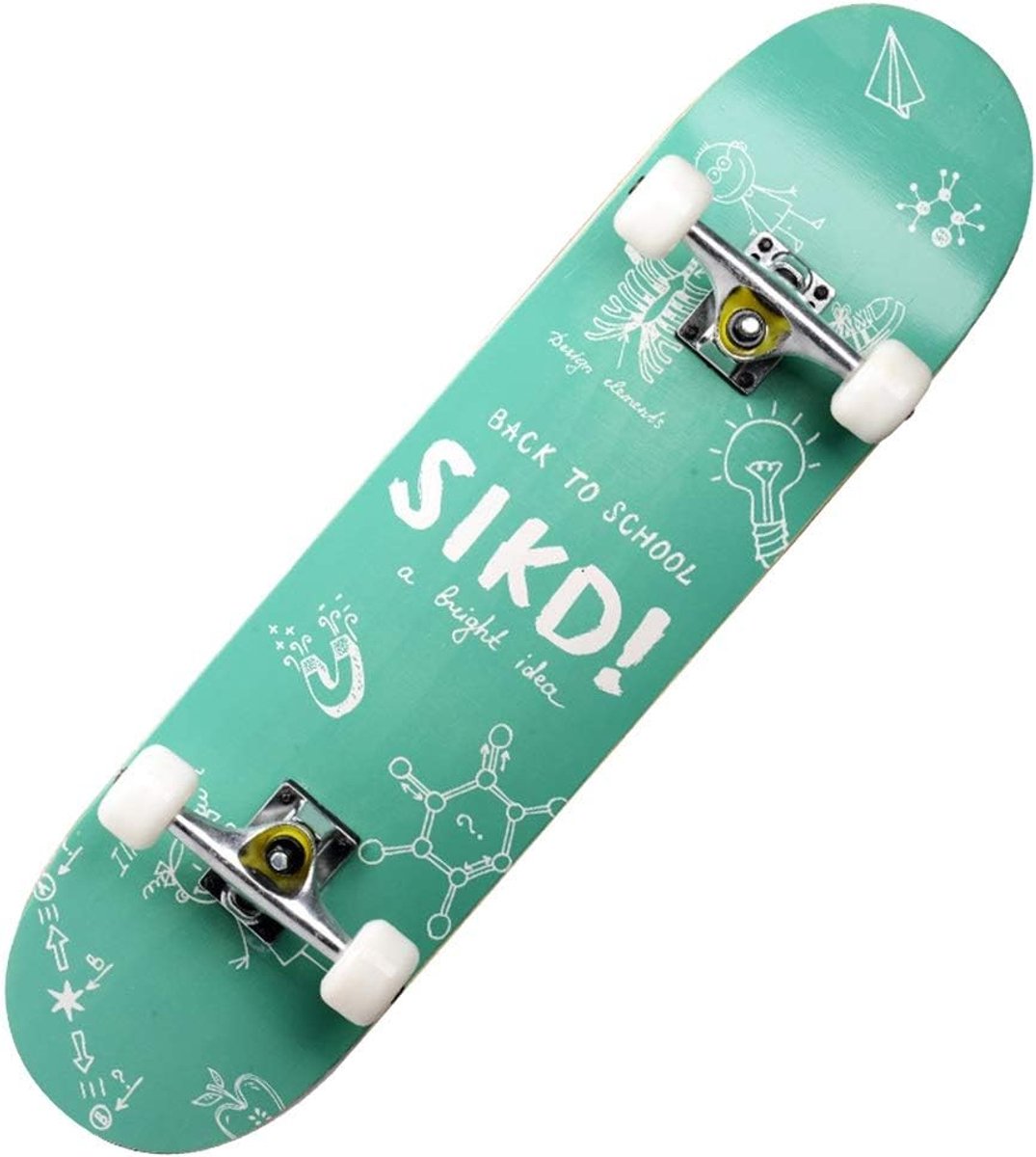 Compleet Skateboard Street Board Beginners Leren 7 Lagen Esdoorn 31 x 8 Inch C