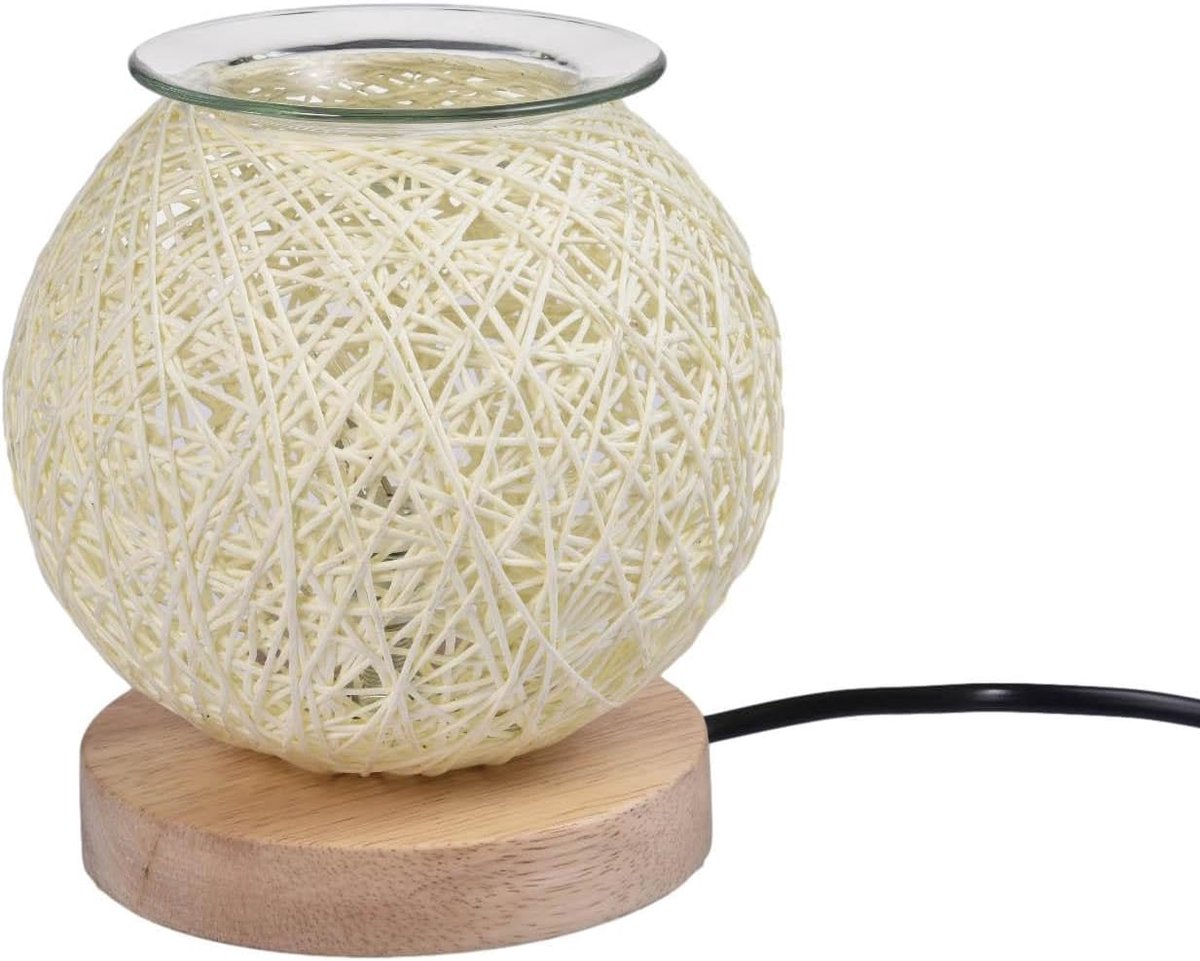 Elektrische waxverwarmer - Geurbrander - Geur verspreiden - Instelbare lichtregeling - 247 x 213 x 18 cm - Wit