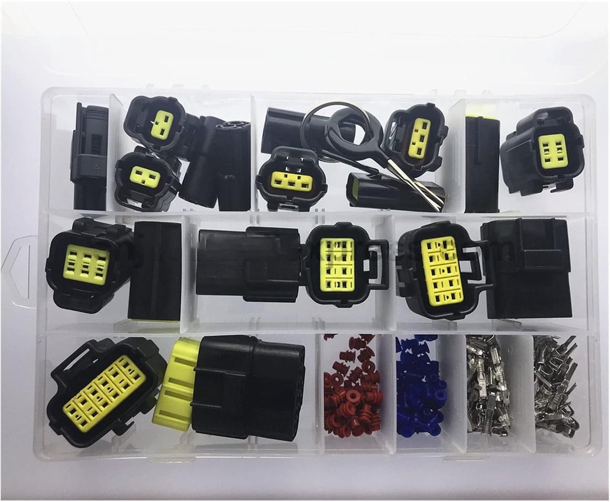 Elektrische Connectoren Set - Waterdichte Krimpers - Bedrading Repareren - Met Rubberen Afdichtingen - 226 Stuks - Multicolor