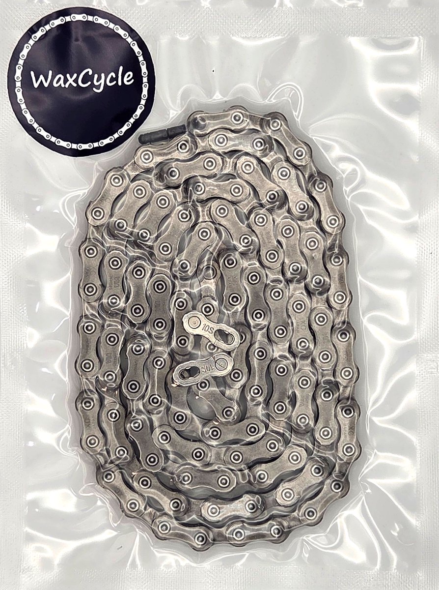 WaxCycle Shimano CN-HG95 - Hot Wax Fietsketting 10-speed - 116 schakels - Endurance - Direct klaar voor gebruik