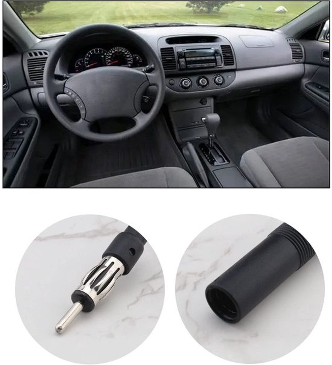 Verlengkabel voor auto stereo antenne - 3 meter