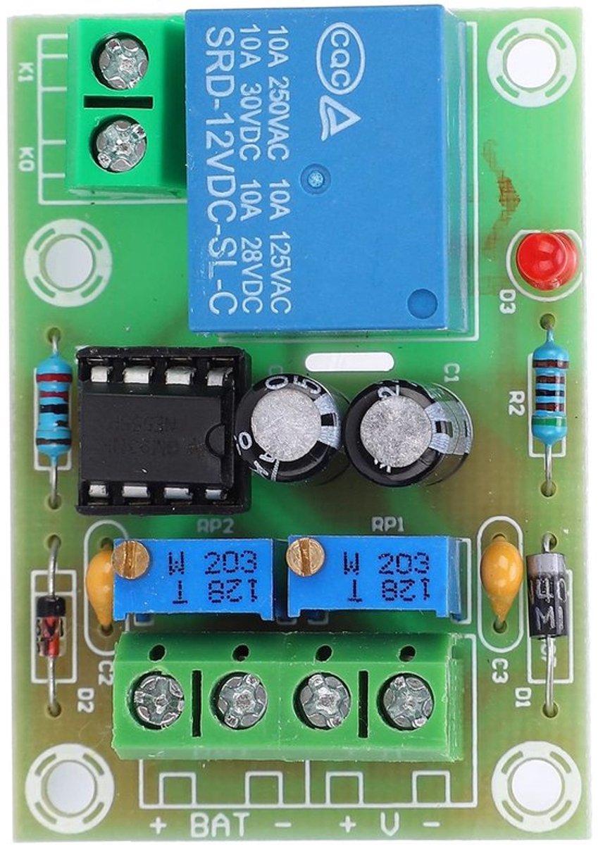 Store_9 - 12V Controlemodule - Batterij Opladen - Voedingskaart Paneel - Voorkoming