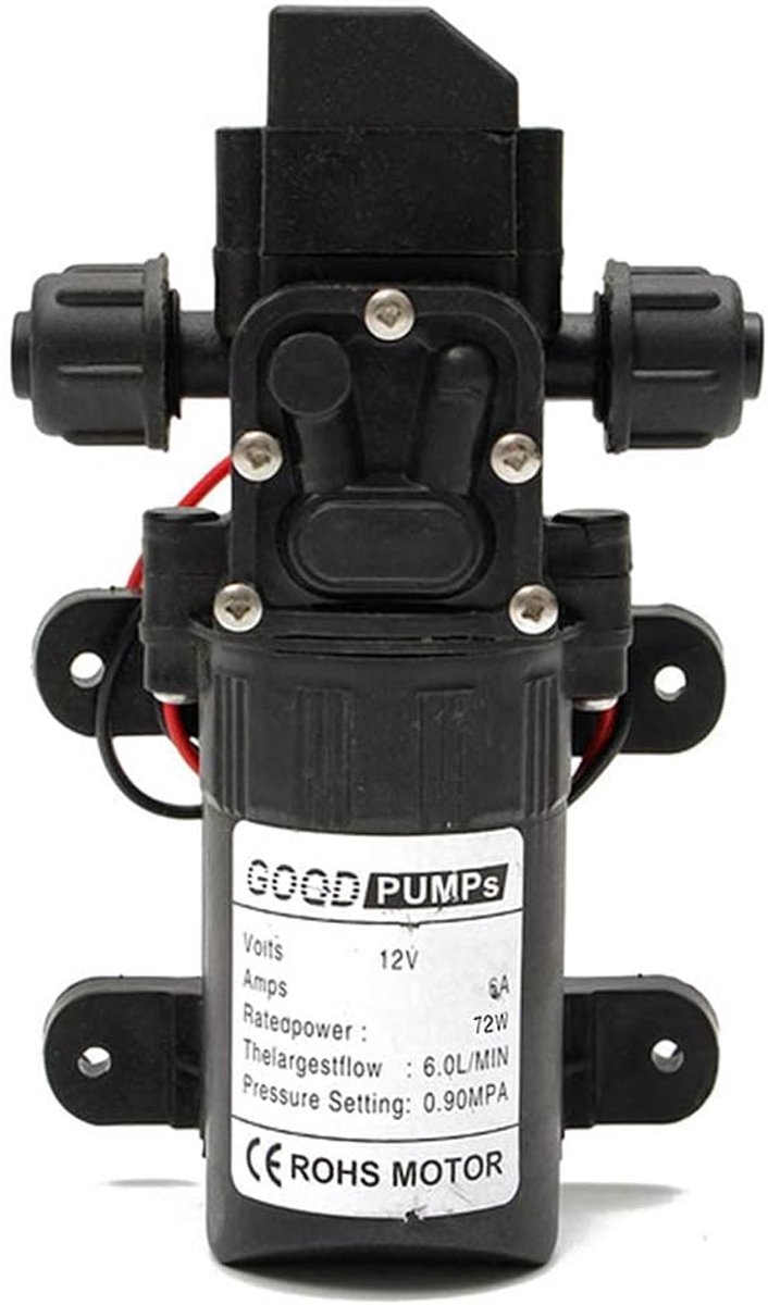 Hogedrukpomp - Waterpomp - Autowassen Tuinirrigatie - Automatische Schakelaar - 6 L/min - Zwart