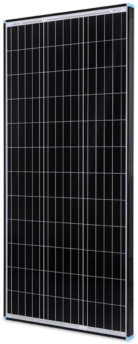 Zonnepaneel - Fotovoltaïsche Cel - Batterijen Opladen - Monokristallijn Design - 100 Watt - Zwart