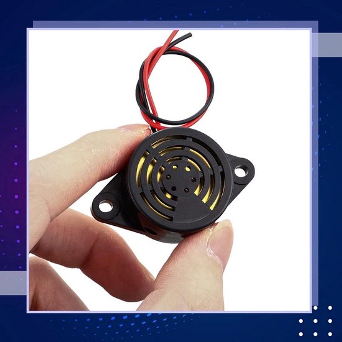 Store_9 - Elektronische Buzzer - Actieve Piëzo-zoemer - Zwart en Wit - Continu