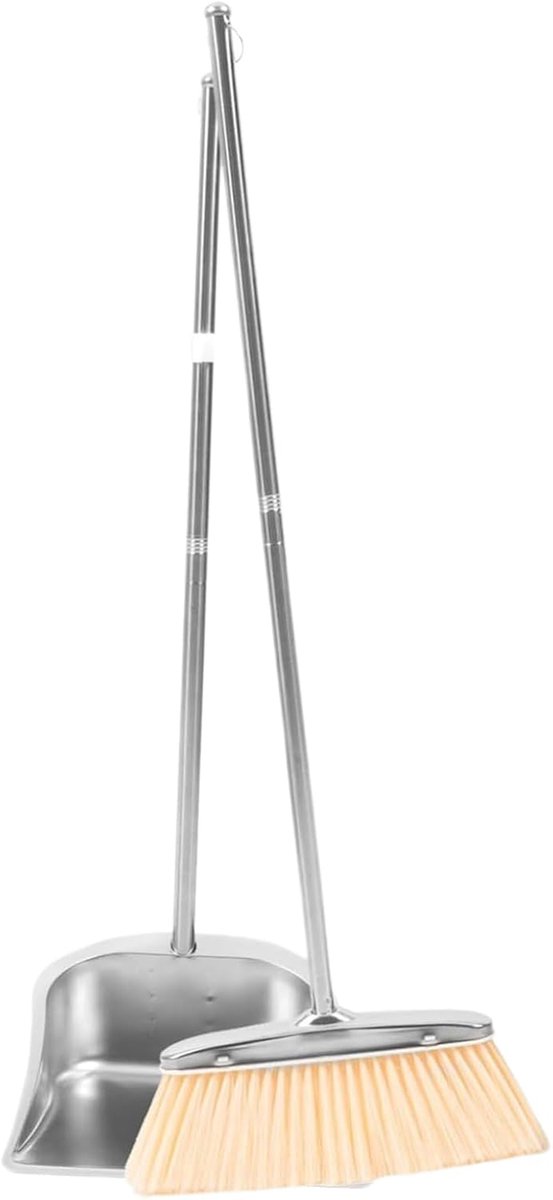 Bezem en Stofpan Set - Veegset Schoonmaken - Vloeren Reinigen - Ergonomisch Ontwerp - Niet Gespecificeerd - Niet Gespecificeerd