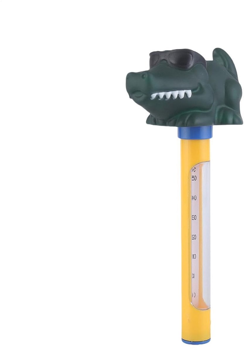 Zwembad Water Thermometer - Watertemperatuur Meter - Water Temperatuur Meten - Drijvend Cartoon Ontwerp - 22 Centimeter - Groen