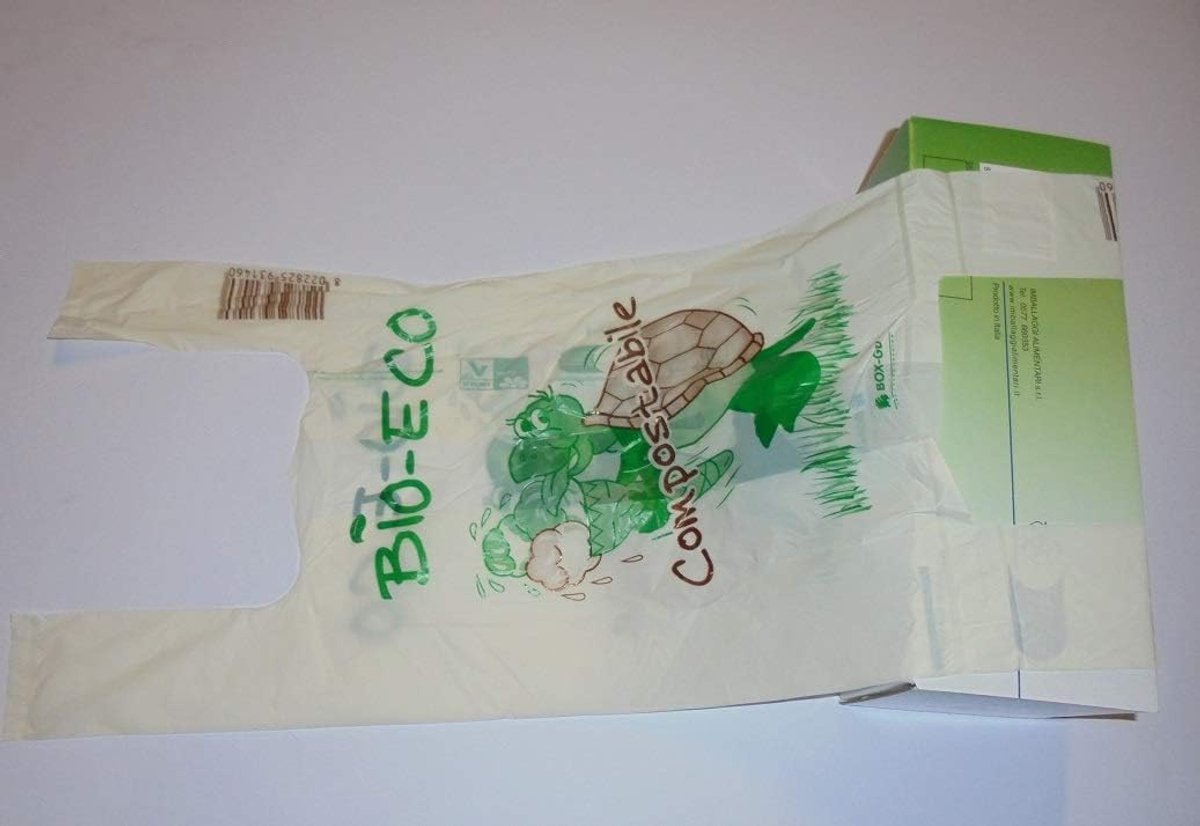 Composteerbare Zakken - Afvalzakken Vuilniszakken - Afval Verwerken - Met Handvatten - 23 x 45 cm - Groen