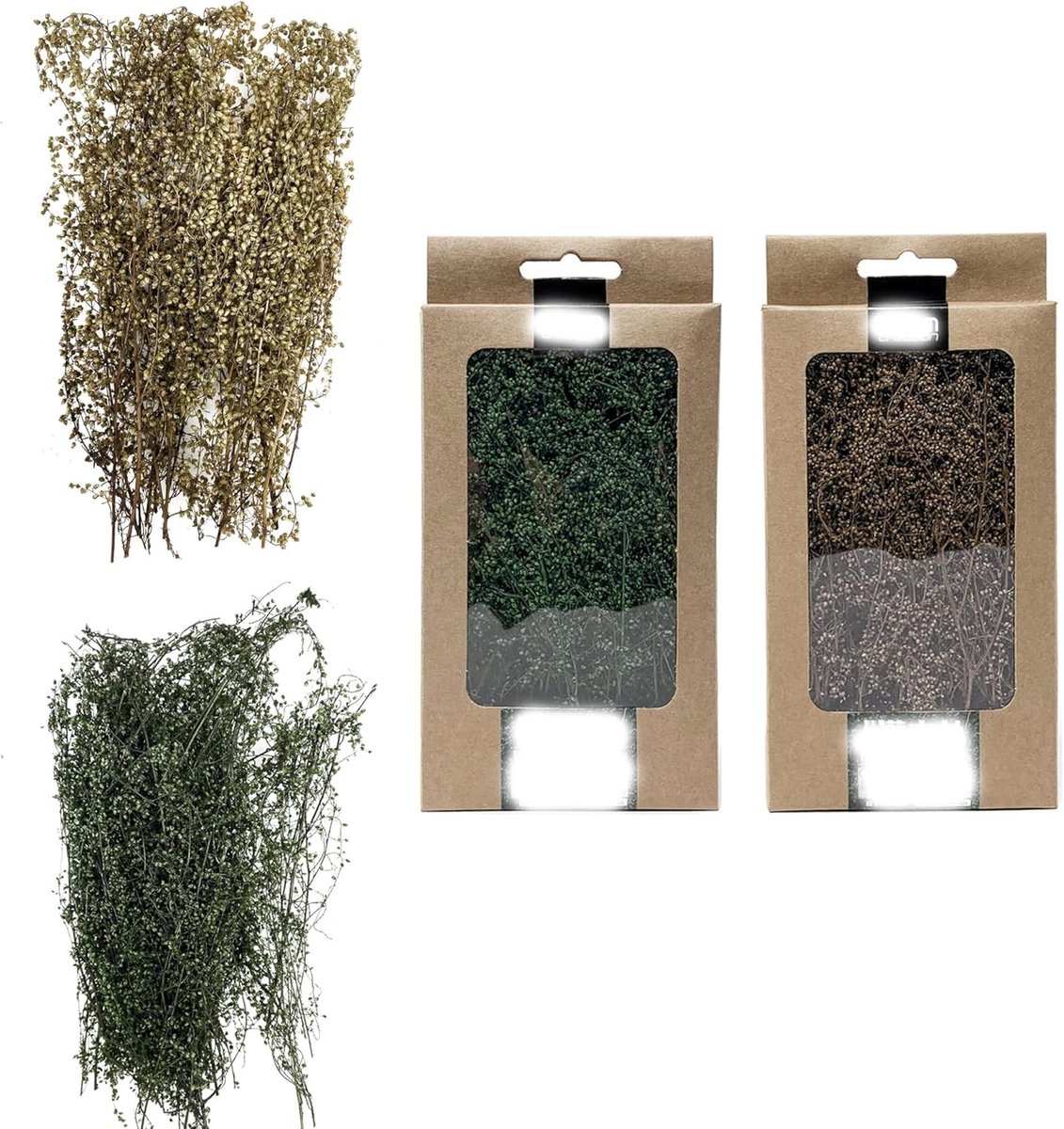 2 Stuks DIY Miniatuur Statig Gras Tuft - Miniatuurstruiken en Bomen voor Tafelspellen en Modelbouw Terrain
