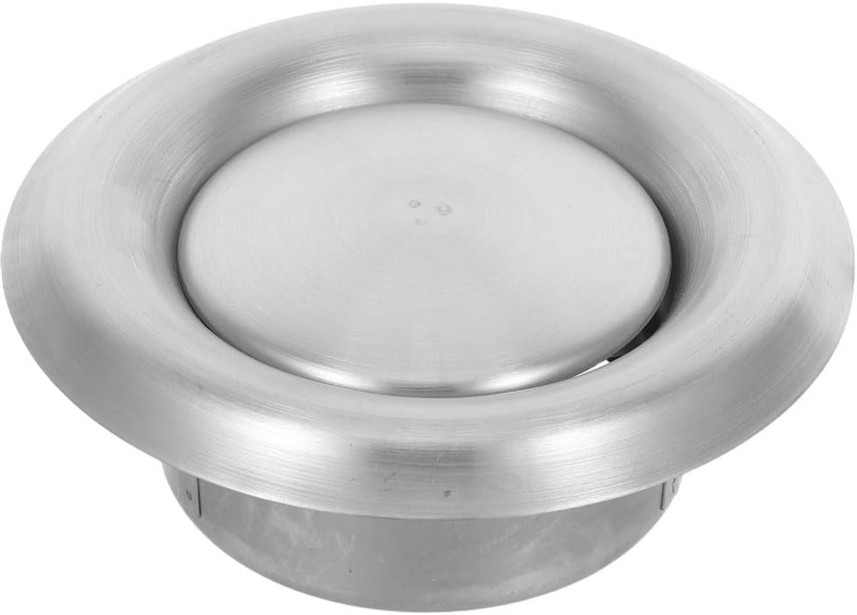 Luchtrooster Verstelbaar - Ventilatie Uitlaat - Binnenklimaat Verbeteren - Geluidsarm Ontwerp - 16.80x12.00x5.50CM - Zilver