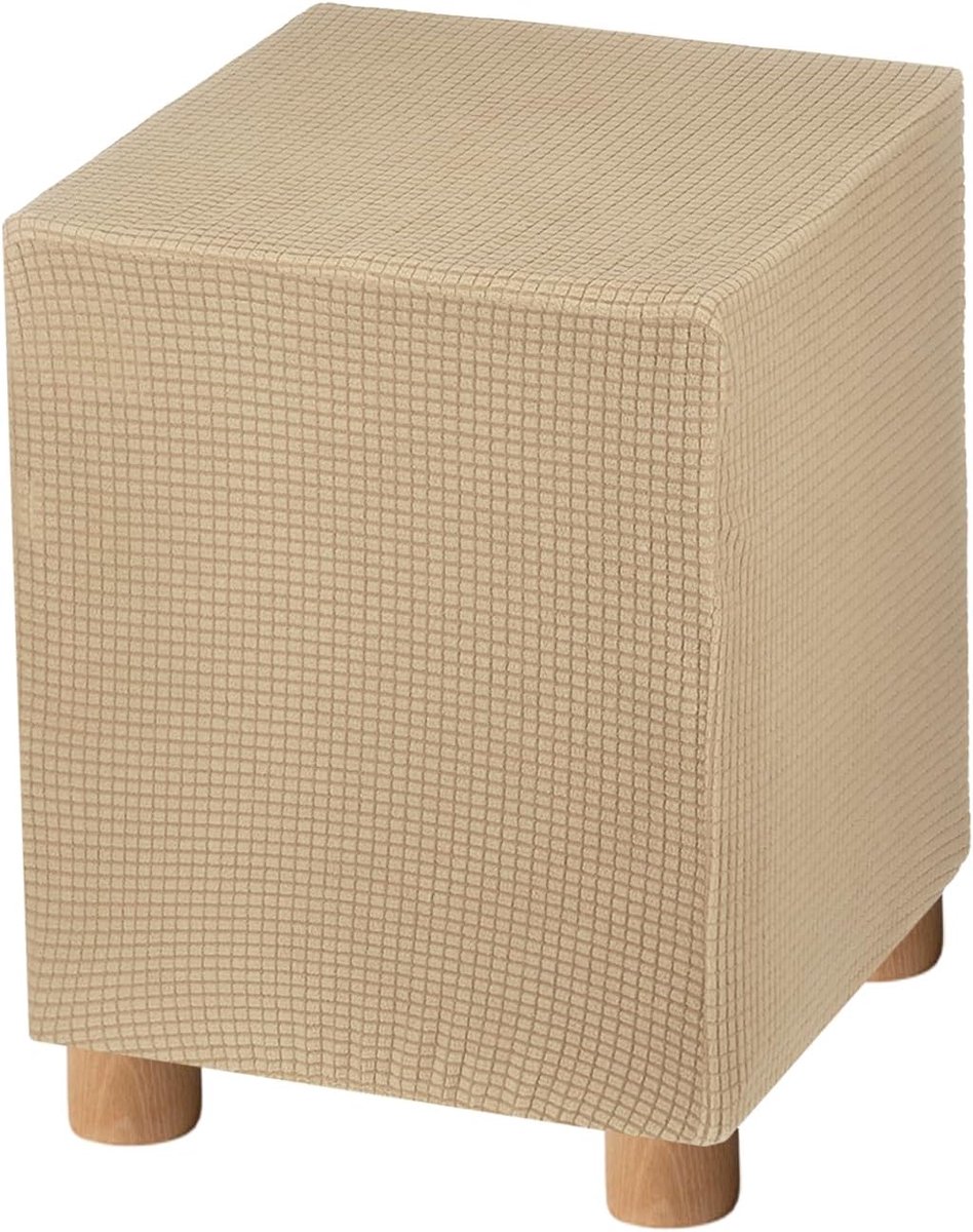 Voetbankhoezen - Kruk Overtrek - Meubels Opfrissen - Kreukvrij Stof - 33-46 cm - Khaki