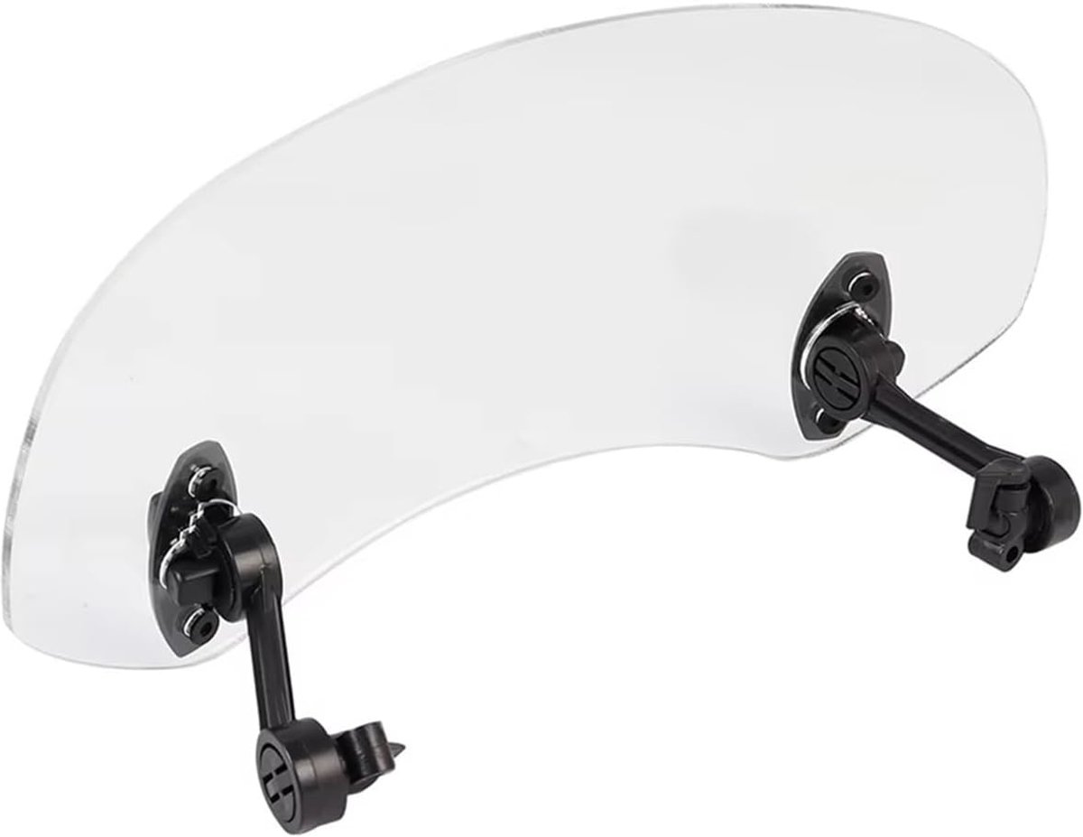 Motor Windscherm - Spoiler Deflector - Comfortabel Rijden - Verstelbare Hoogte - Universele Pasvorm - Transparant