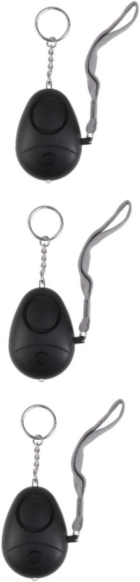 Persoonlijk Alarm - Veiligheidsalarm Mini - Noodsituatie Melding - 130 dB Geluid - 15 Stuks - Zwart