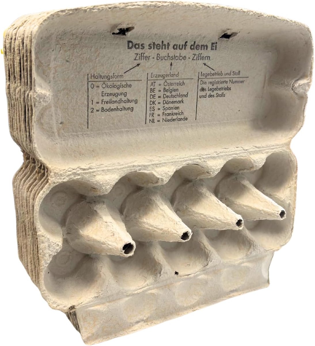 Eierdozen Karton - Eierverpakking Opslag - Eieren Transport - Stabiele Vormvaste Structuur - 50 stuks - Wit