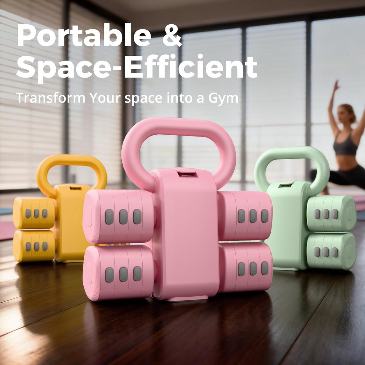 Verstelbare Halterset voor Dames - Lichtgewicht - Ergonomische Antisliphandgreep - Compact - Voor Thuisgebruik