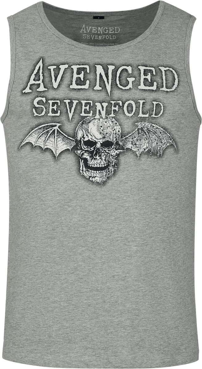 Avenged Sevenfold Logo Heren Tanktop - grijs - L