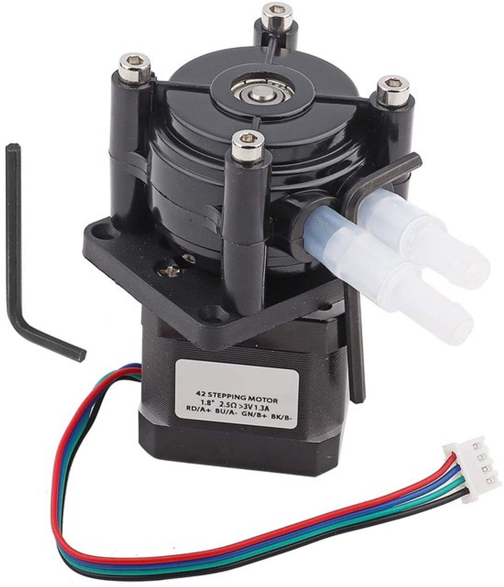 Jhubersproducts - Dosingpomp - Hose Pump - Stapsgewijze motor - Zwart