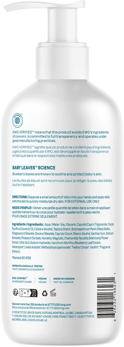 ATTITUDE - Baby Leaves Body Lotion Good night — afbeelding 4