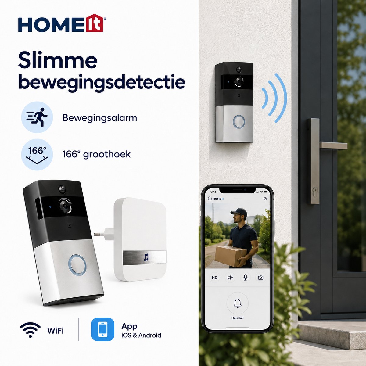 Millarco Video Deurbel met WiFi en 720p HD Camera - afbeelding 3