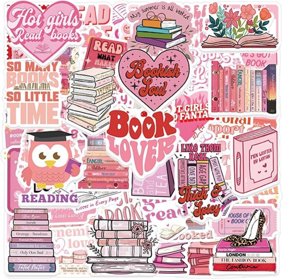 Virtubuy - Decoratieve stickers - Scrapbooking - Hoogwaardige kwaliteit - Roze
